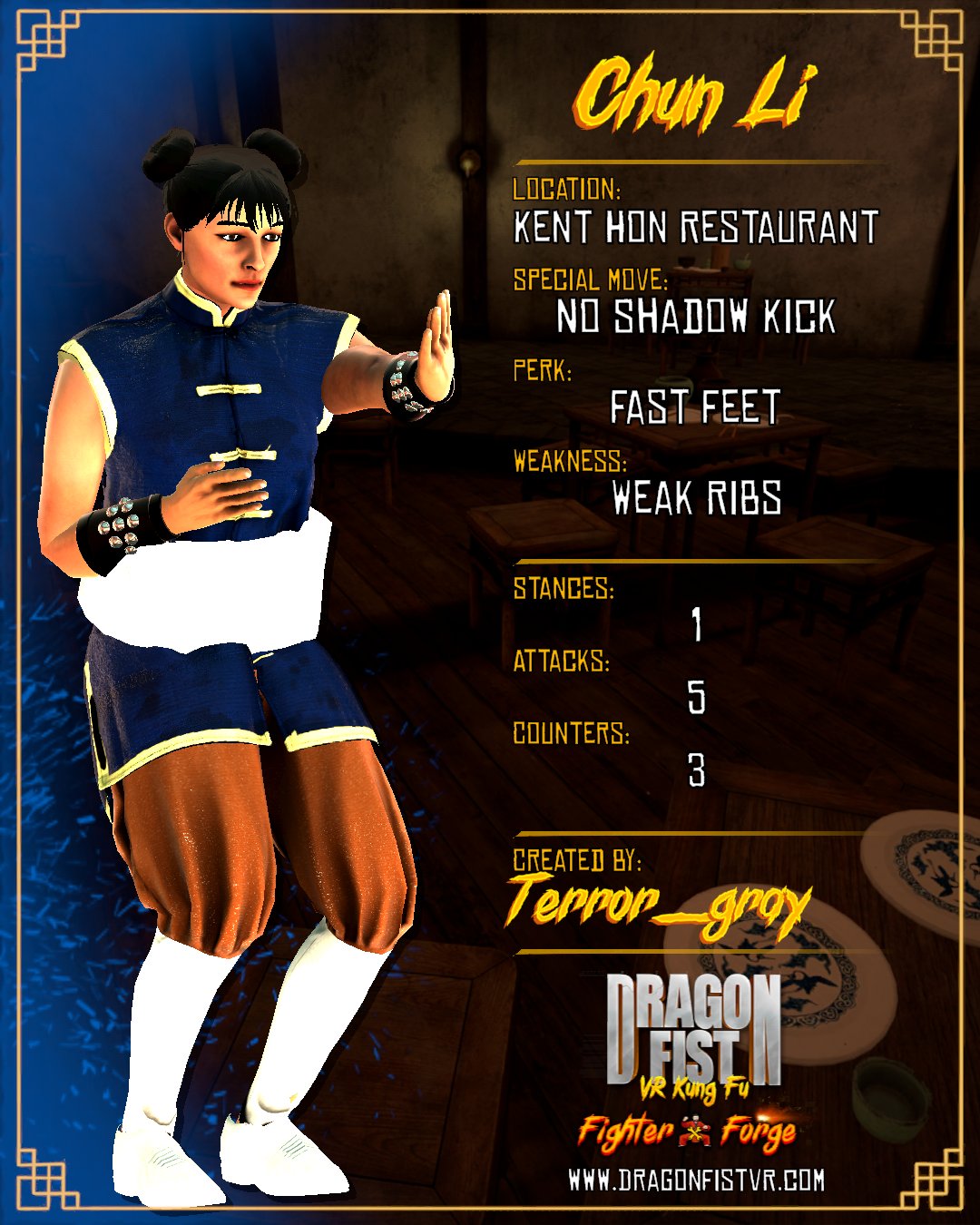 Chun Li - Created By: Terror_gray